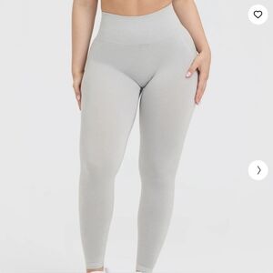 Oner Active Effortless Seamless Leggings - Light Grey Marl, size Small Reg/Short